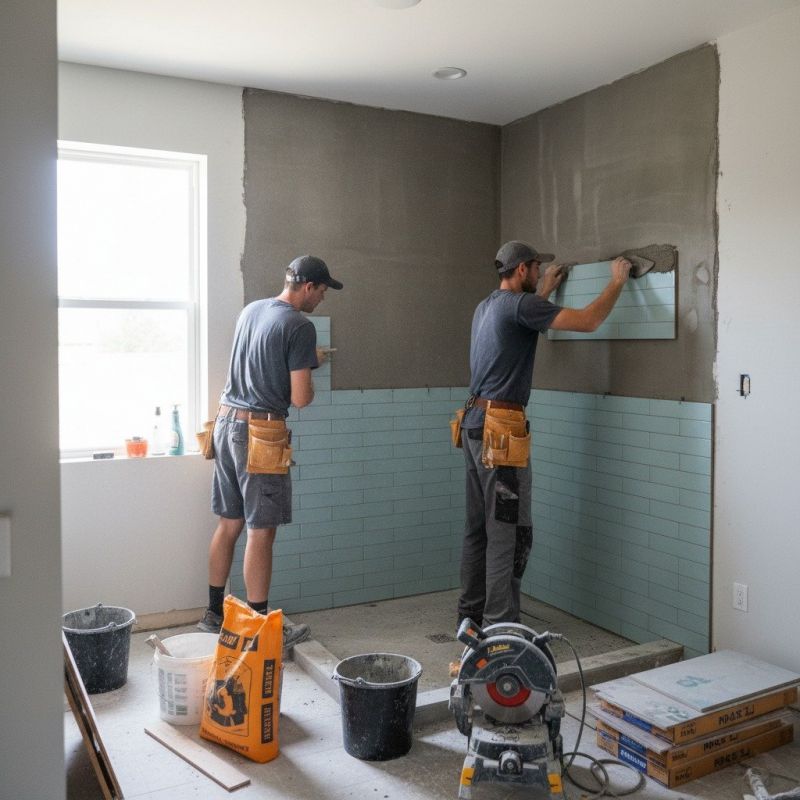 Our team working on Bathroom Remodeling projects in East Syracuse, NY